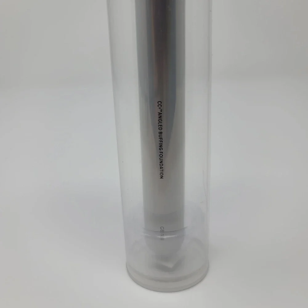 IT Cosmetics CC+ Angled Buffing Foundation Makeup Brush Silver Handle New Sealed